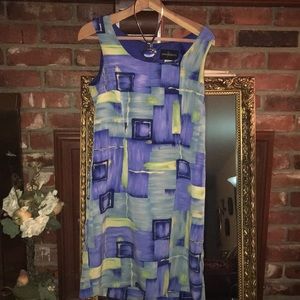 John Roberts Sleeveless Muti Color Dress!